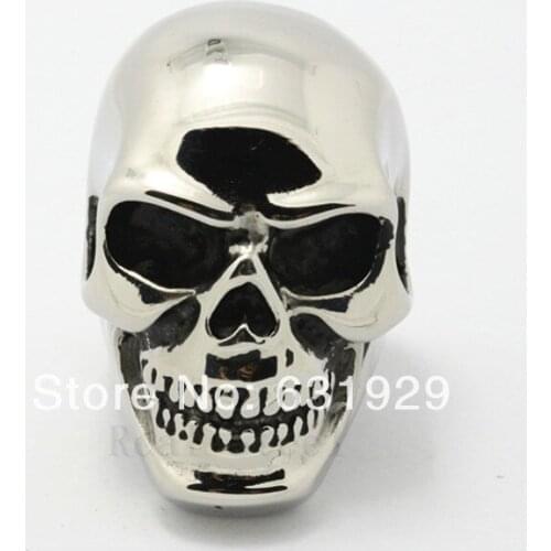 Factory Price Men Rings 316L Stainless Steel Skull Party Ring Punk Jewely Skull Ring