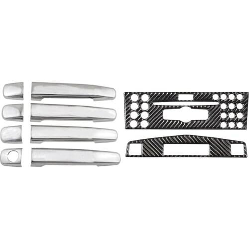 1 Set Side Door Handle Cover Trims & 1 Set Center Console Panel Trim