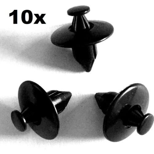 10pcs Nylon Fastener Rivet Push-Type Retainer Clip For Honda Altima / Axxess / Frontier / Maxima / Murano 63848-01G00
