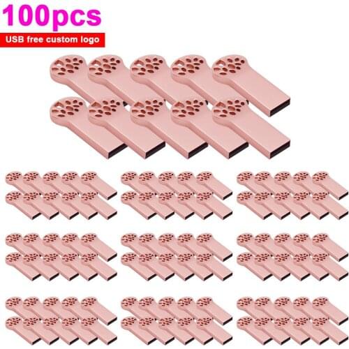 100pcs/lot USB flash Drive Custom logo pen drive USB pendrive 64GB 32GB 16GB 4GB Flash Memory Stick 128GB U disk Creative gifts