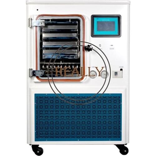 4 Trays Electric Medium 6kg/24h Capacity Pilot Scale Production Meat Fruits Vaccine Freeze Dryers Lyophilizer