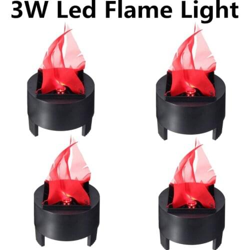 4PCS/ LED flame light stage light electronic brazier light bonfire party mini simulation flame light