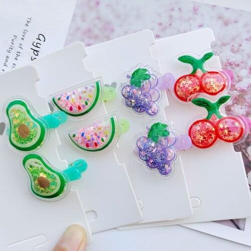 5pcs/10pcs/20pcs Girl hair clip Children Quicksand hairpin Baby hair accessories cute kids barrette Hair ornaments