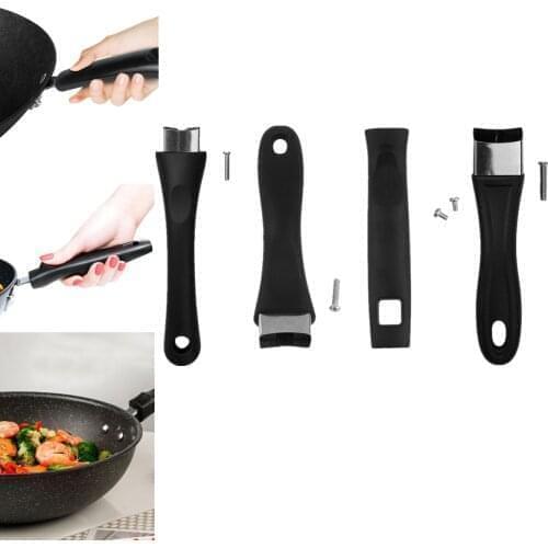 Bakelite Pot Handle Kitchen Long Replacement Handles with Screw for Pan Pot Cookware Accessories