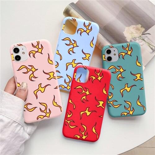 Colorful Flame Case For Samsung Galaxy A12 A20E A21S A10 A31 A40 A41 A50 A51 A70 A71 A91 S9 S10 S20 FE S21 Ultra Plus TPU Cover