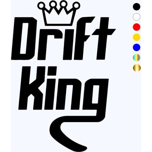 CK20218# Drift King Funny Vinyl Decal Car Sticker Waterproof Stickers on Truck Bumper Rear Window