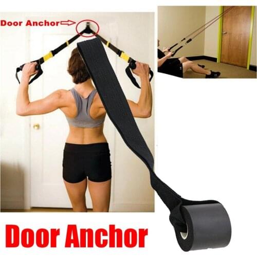 Foam Door Anchor for Resistance Band Strap Tube Doorway Muscle Building Strength Training Workout Bodybuilding Gym Safety #0506