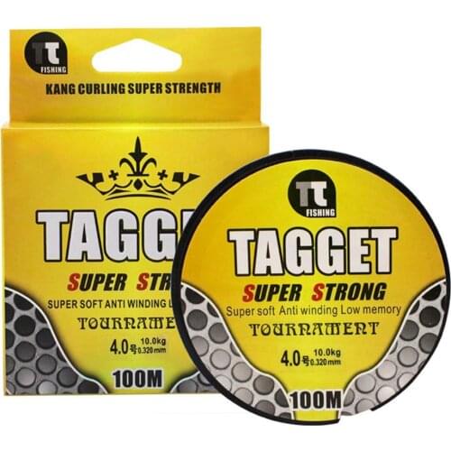 100m Fishing Line Nylon Translucent Strong Pull Main Fishing Line Fishing Tackle Super Strong Fishing Accessory Hot