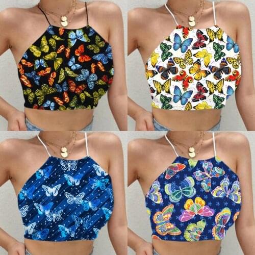 Tanks & Camis Fashion Women Sexy Casual Easy Sleeveless O-neck Print Sports Women Top Tight Fitting Tops Tops Women 2021