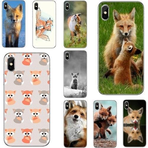 Pattern-Baby-Foxes-Red-Pink-Fox For Xiaomi Mi 5X 6X Max Mix 1 2 2S 3 Mi5 Mi5S Mi6 Mi3 Mi4 poco X3 nfc F2 Pro M3 Soft Covers