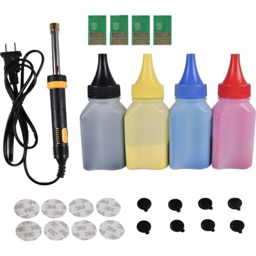 Refill toner Powder cartridge tool kit + 4 pcs chip FOR HP CF410A cartridge LaserJet Pro M452dw 452dn 452nw M477fnw M477fdn