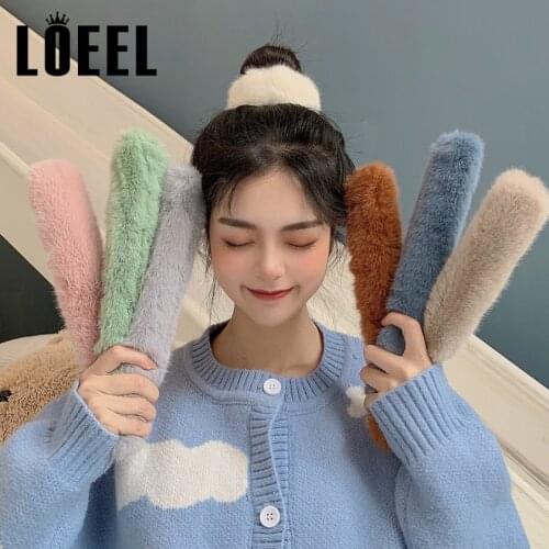 New Hair Curls Bun Head Band Solid Color Plush Scrunchine Headbands Hair Maker Magic Hair Making Tool For Women Hair Accessories
