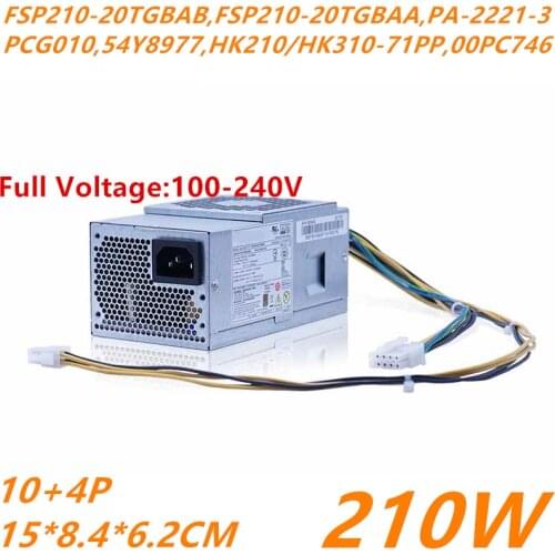 New Original PSU For Lenovo 10Pin 210W Power Supply FSP210-20TGBAB FSP210-20TGBAA 54Y8977 PA-2221-3 PCE025 HK310-71PP 00PC746