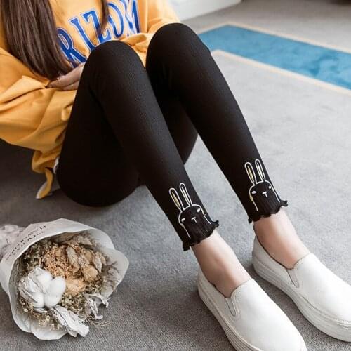 Maternity Clothes Low Waist Cartoon Pattern Maternity Leggings Stretch New Arrival Clothes For Pregnant Women Pencil Pants