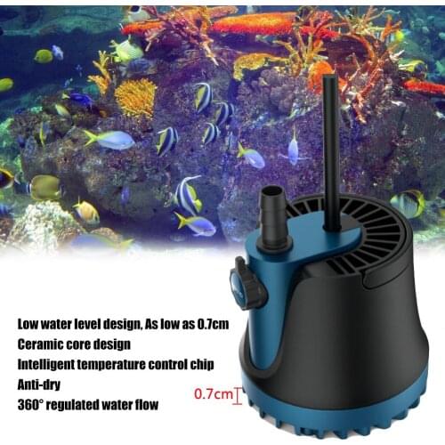 Aquarium Submersible Pump Ceramic Silent Fish Tank Water Pump For Aquarium Fish Tank Pond Fountain Hydroponics