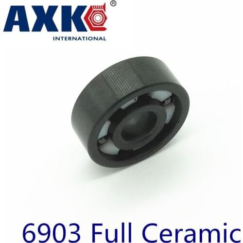 2021 Real Rolamentos Axk 6903 Full Ceramic Bearing ( 1 Pc ) 17*30*7 Mm Si3n4 Material 6903ce All Silicon Nitride Ball Bearings