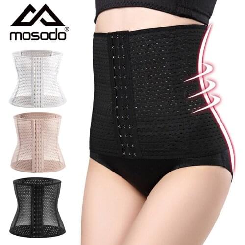 Mosodo Sports Abdominal Belt Body Shaping Waist Cover Womens Postpartum Abdominal Belt Waist Hollow Breathable Belt