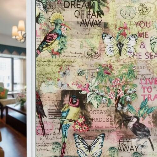 Glass sticker bathroom frosted glass film transparent opaque