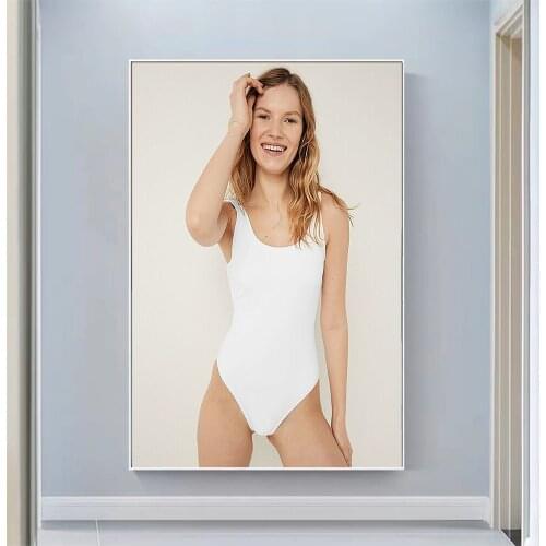 Anabel Krasnotsvetova Sexy Model Pretty Girl Swimsuit Pose Wall Silk Cloth HD Poster Art Home Decoration Gift