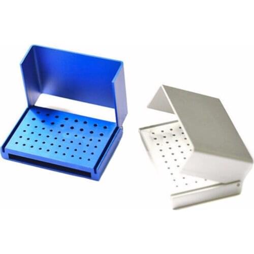 1 Pc 58 Holes Dental Bur Holder Stand Autoclave Disinfection Box Case fkxe