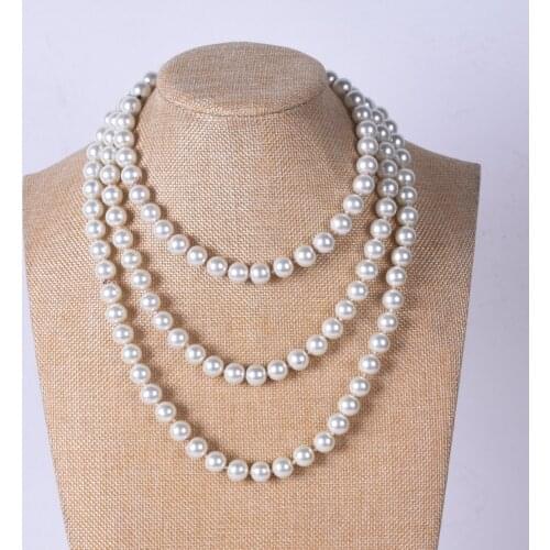 150 cm long pearl necklace,10mm pearl necklace wholesale, pearl necklace
