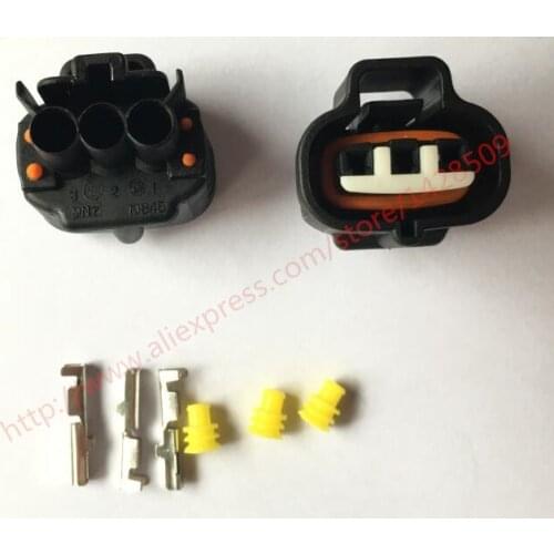 20 Set Toyota Denso 3 Pin 3 Way Female Waterproof Fuel Injector Connector Plug Socket