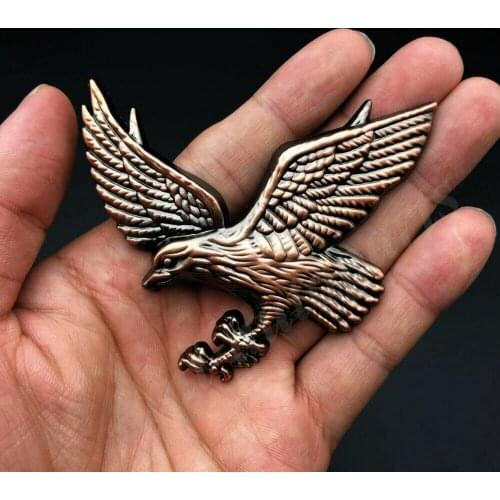 3D Metal Eagle Hawk Logo Car Trunk Rear Fender Emblem Badge Decal Sticker