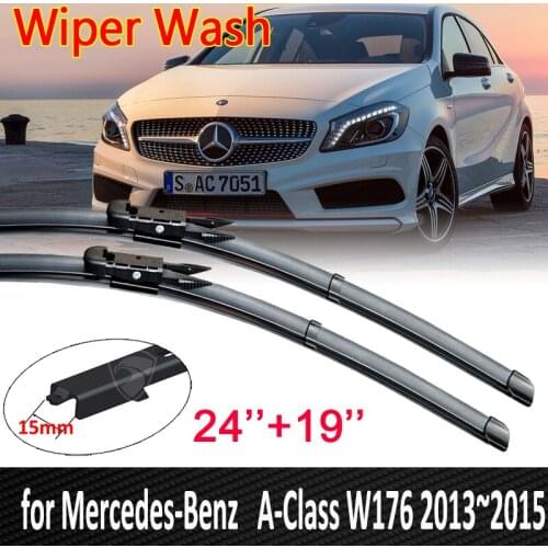 For Mercedes Benz A-Class W176 2013~2015 Car Wiper Blades Windscreen Wipers A-Klasse A160 A180 A200 A45 2014 Car Goods
