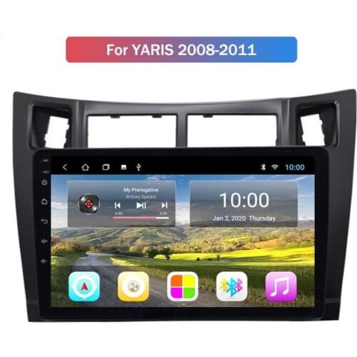 Android Car Multimedia Player For TOYOTA YARIS 2008-2011 Car GPS Nagavition With Wifi 4G Mirror Link Backup Camera Support DVR