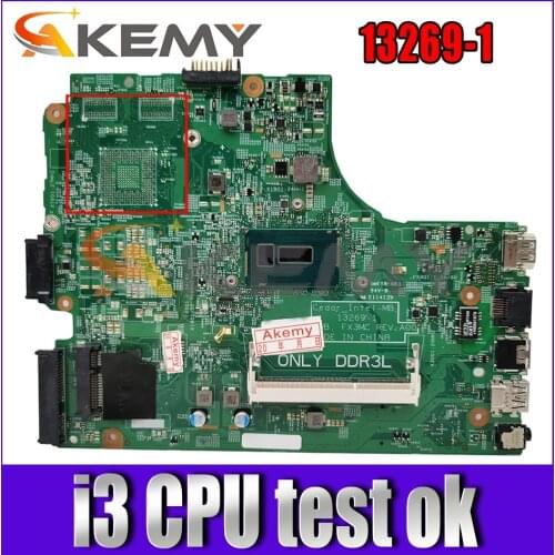 Free shipping) For DELL Inspiron 3542 3543 3442 3443 5748 5749 FX3MC 13269-1 Laptop Motherboard With i3 CPU 100% Fully Tested