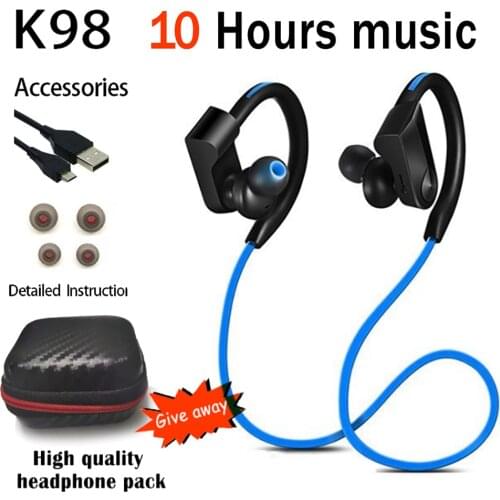 Bluetooth Earphone Wireless Headphone Sport Earphone Waterproof noise reduction Stereo Headset with Microphone For Mobile Phone