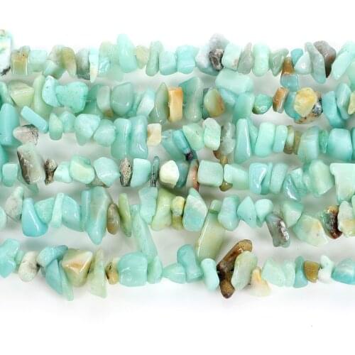 Irregular Chip Amazonit Stone Gravel Natural Stone Beads For Jewelry Making DIY Loose Spacer Beads Necklace Bracelet Handmade