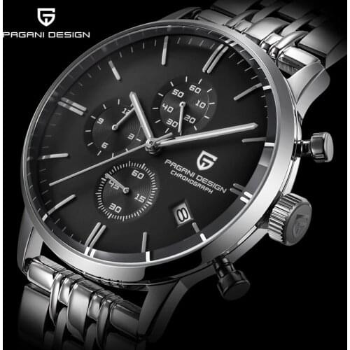 PAGANI Design Quartz Watch Mens Top Luxury Brand Mens Watch Business Multifunctional Waterproof Watches Stainless Steel Strap