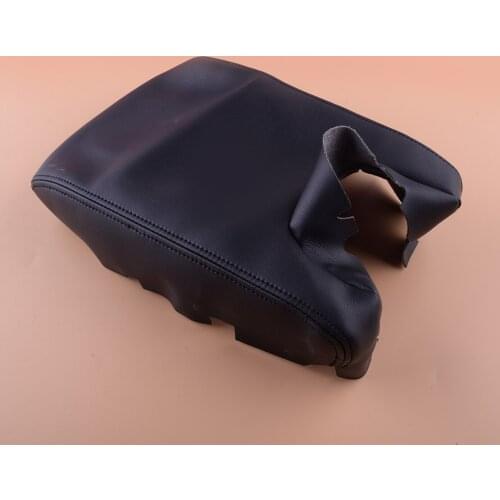 Car Interior Black Central Console Lid Armrest Cover Protector Microfiber PU Fit for Acura TL 2012 2011 2010 2009