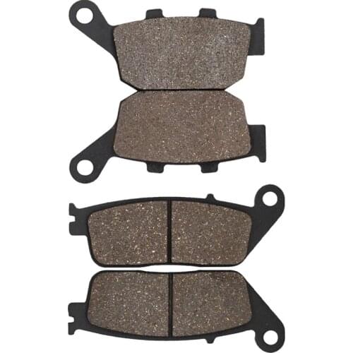 Cyleto Motorcycle Front and Rear Brake Pads for HONDA VT 250 VT250 Spada 1988 1989 1990