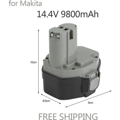 New for Makita 14.4V NI-MH 12800mAh Replacement Battery for Makita Battery 14.4V PA14 1420 1422 1433 1434 1435 1435F 192699-A