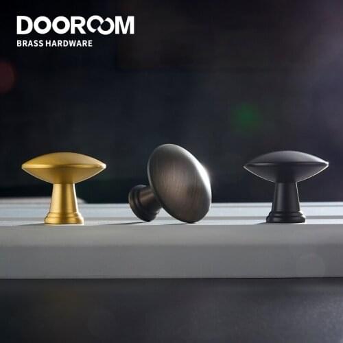 Dooroom Brass Furniture Handles Fresh Simple Nordic American Wardrobe Dresser Cupboard Cabinet Drawer Round Pulls Knobs