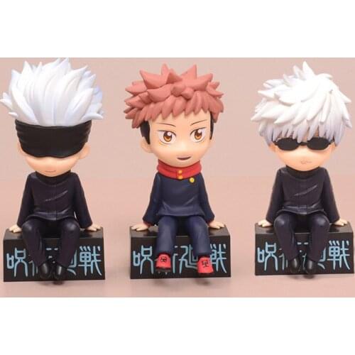3 Styles Jujutsu Kaisen Action Figure Ornaments Fushiguro Megumi Kugisaki Nobara Itadori Yuji Model Toys 11cm