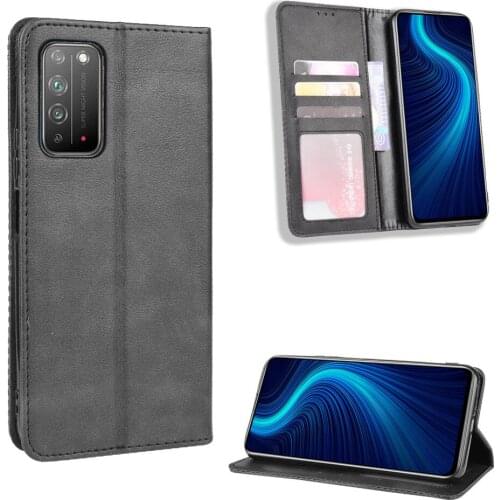 For Huawei Honor X10 5G Case Luxury Flip PU Leather Wallet Magnetic Adsorption Case For Huawei Honor X10 X 10 HonorX10 Phone Bag