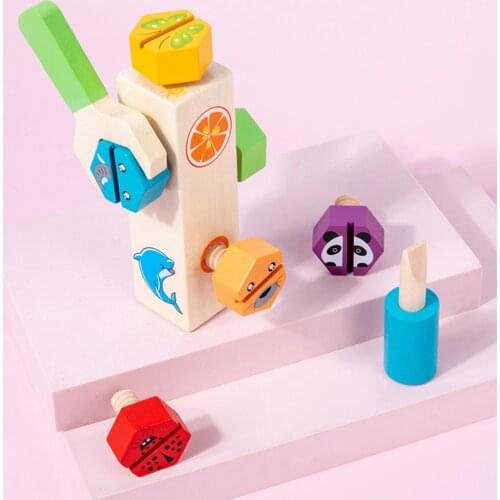 Montessori Animal Screw Nut Toy DIY Wrench Kid Simulation Toy Development
