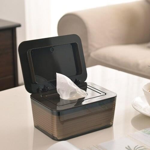 Transparent Tissue Box Seal Baby Paper Storage Box Plastic Household Lady Remover Wipes Box Tray WF920315