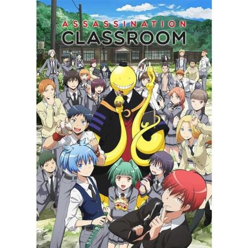 Japanese Anime Cool Assassination Classroom Wall Posters Study Living Room Home Decor Comic Display Wall Spun Silk Art Painting