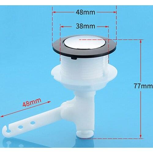 Inside Diameter 38mm toilet round single push button,Suitable for toilet water tank ceramic cover hole diameter 38-41mm,J18326