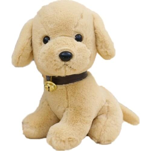 Cute simulation teddy paparazzi doll dog plush toy childrens doll birthday gift 40cm plush dog toy bell dog