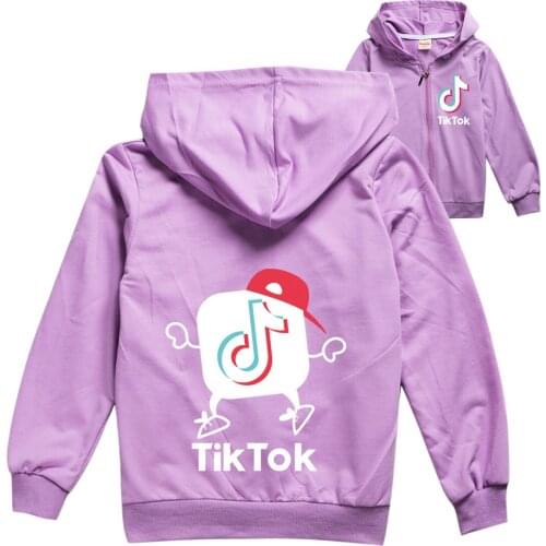 TIK TOK Boys Girls cartoon fashion Hoodies Coats Autumn Winter hot sale Outerwear Kids Sweatshirt