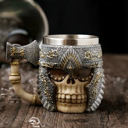 Axe Handle Skull Cocktail Cup Drink Cup Mack Cocktail Cup Water Cup wine glass set brandy bar set stainless steel shot glass