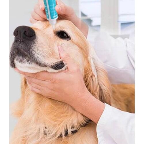 T84F 1Bottle 60ML Pet Eye Drops Dogs Cats Eyes Tear Stain Remover Dirt Eliminate Anti-inflammatory Eye Care Cleaner