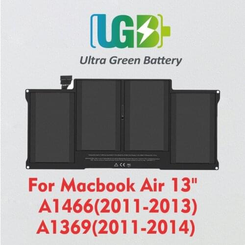 UGB New Original A1405 Battery for Apple MacBook Air 13" A1466 2011 2012 2013 year A1369 2011 2012 2013 2014 year