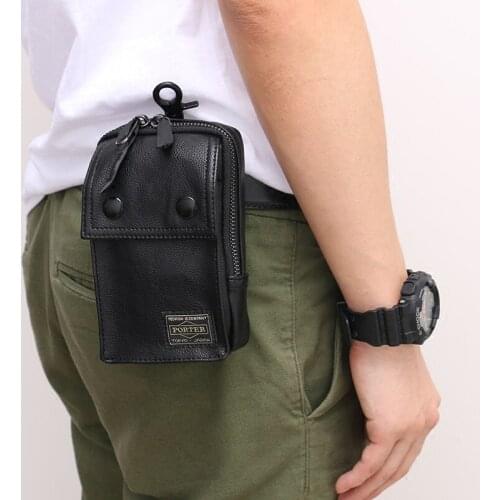 Vintage Waist Pack Men Belt Bag Mens Small Pockets Casual Bag Travel Wear Belt Small Bag Mini 5.5 Mobile Phone Bag Waterproof