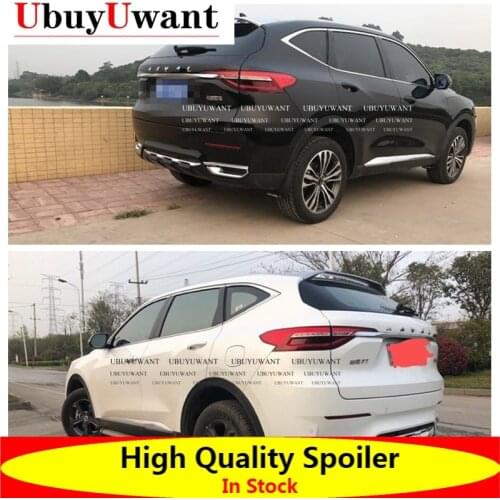 UbuyUwant For HAVAL F7 Rear Spoiler 2018 2019 2020 ABS Plastic Exterior Tail Trunk Boot Wing Decoration Car Accessories For F7